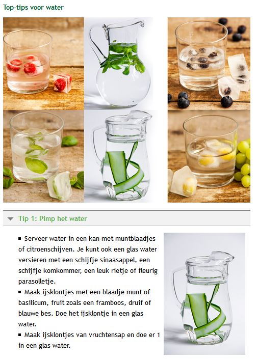 Water Top Tips Voedingscentrum