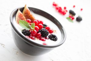 Griekse yoghurt toetje fruit